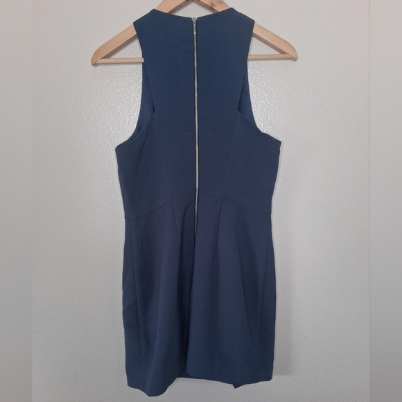 Keepsake The Label Blue Jupiter Sheath Mini Dress Sleeveless Lined Size Medium - Picture 10 of 15